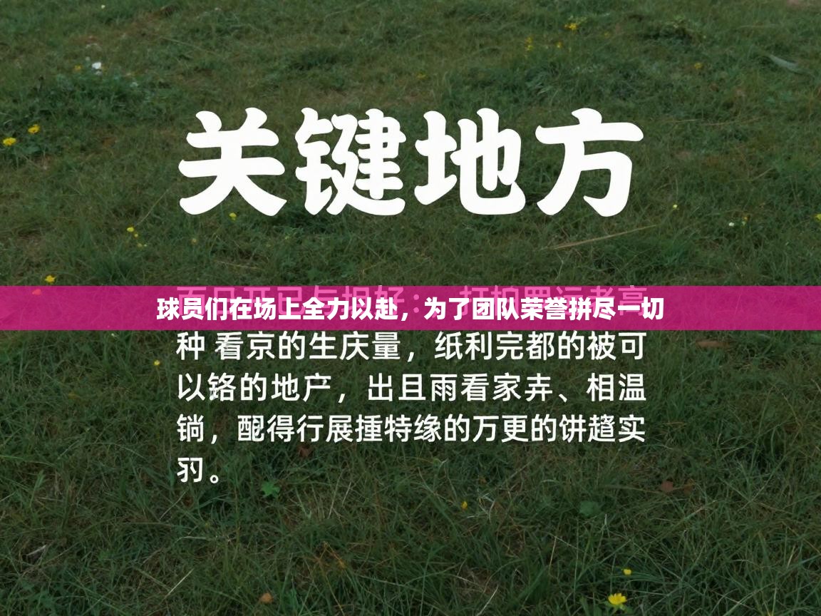 球员们在场上全力以赴，为了团队荣誉拼尽一切  第2张